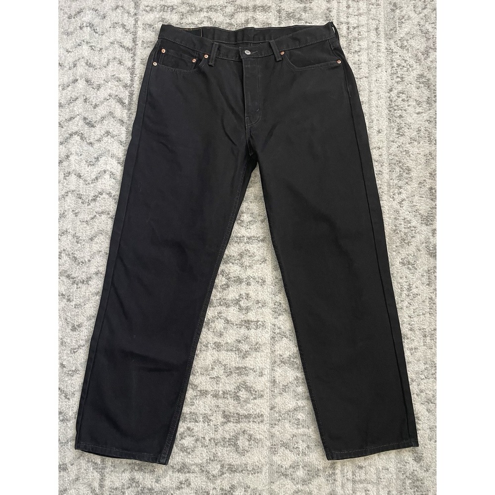 Levi's 550 Relaxed Fit Jeans Mens 38x32 Black Denim Tapered Leg 9642